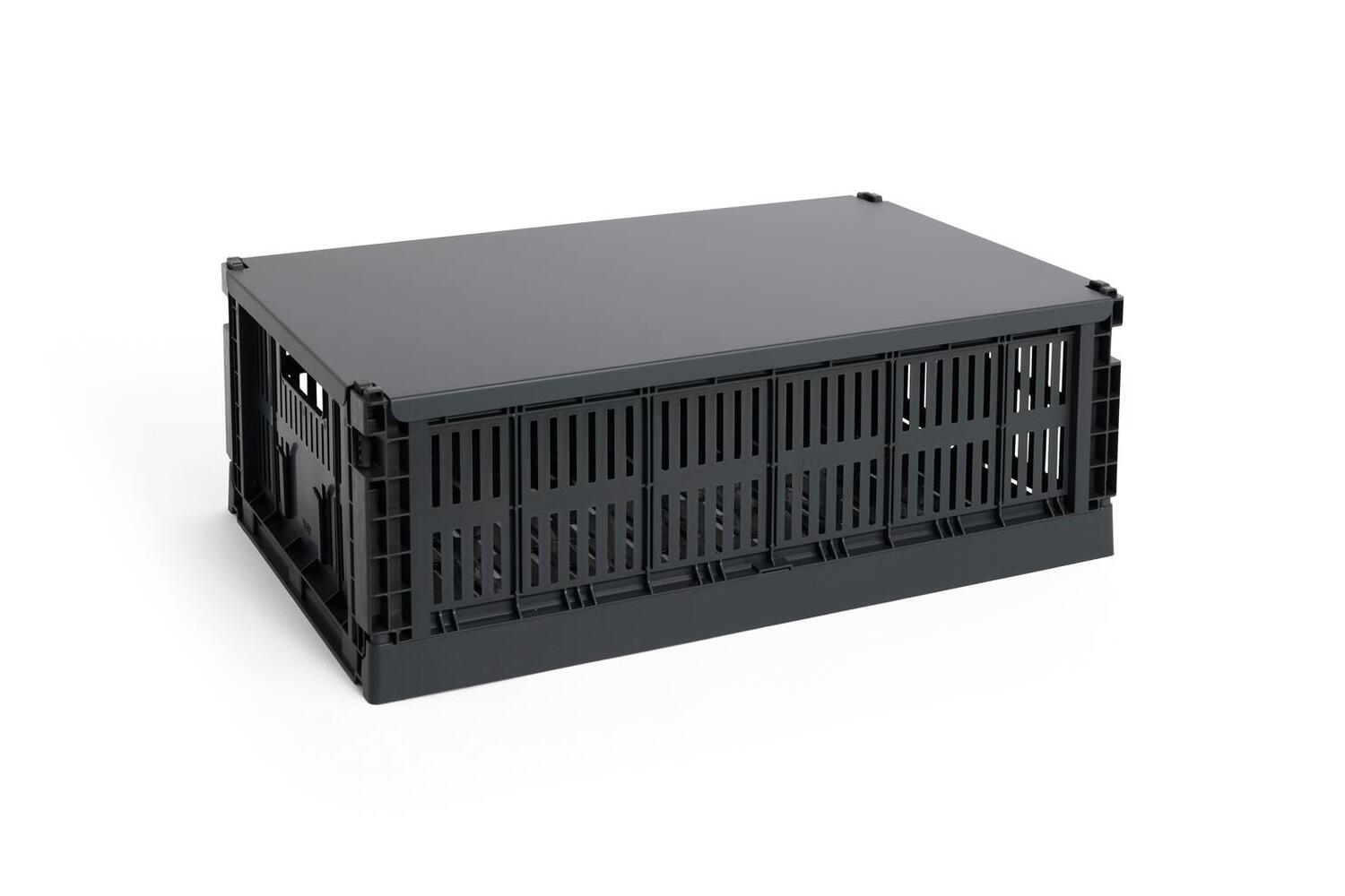 Colour Crate Metal låg - Charcoal